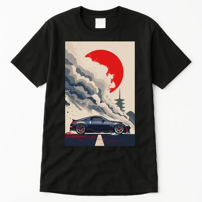 350 Jdm Race Car Scene Z33 Tuning Drift Import Tall T-Shirt