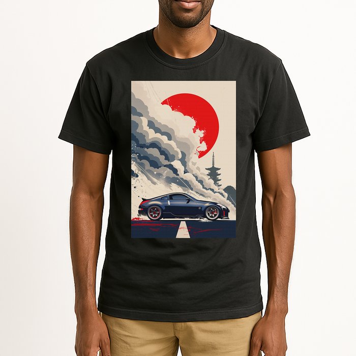 350 Jdm Race Car Scene Z33 Tuning Drift Import Tall T-Shirt