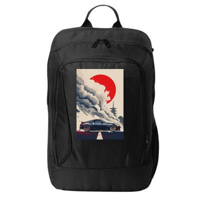 350 Jdm Race Car Scene Z33 Tuning Drift Import City Backpack
