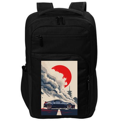 350 Jdm Race Car Scene Z33 Tuning Drift Import Impact Tech Backpack