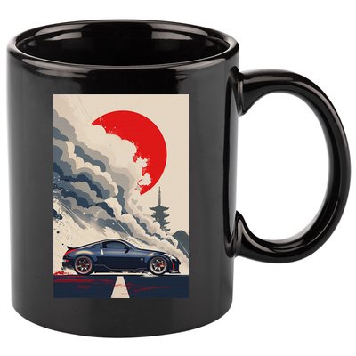 350 Jdm Race Car Scene Z33 Tuning Drift Import 11oz C Handle Ceramic Mug