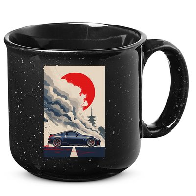 350 Jdm Race Car Scene Z33 Tuning Drift Import 15oz Campfire Ceramic Mug