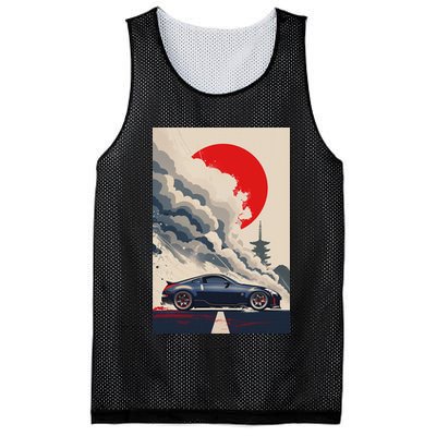 350 Jdm Race Car Scene Z33 Tuning Drift Import Mesh Reversible Basketball Jersey Tank