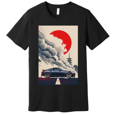 350 Jdm Race Car Scene Z33 Tuning Drift Import Premium T-Shirt