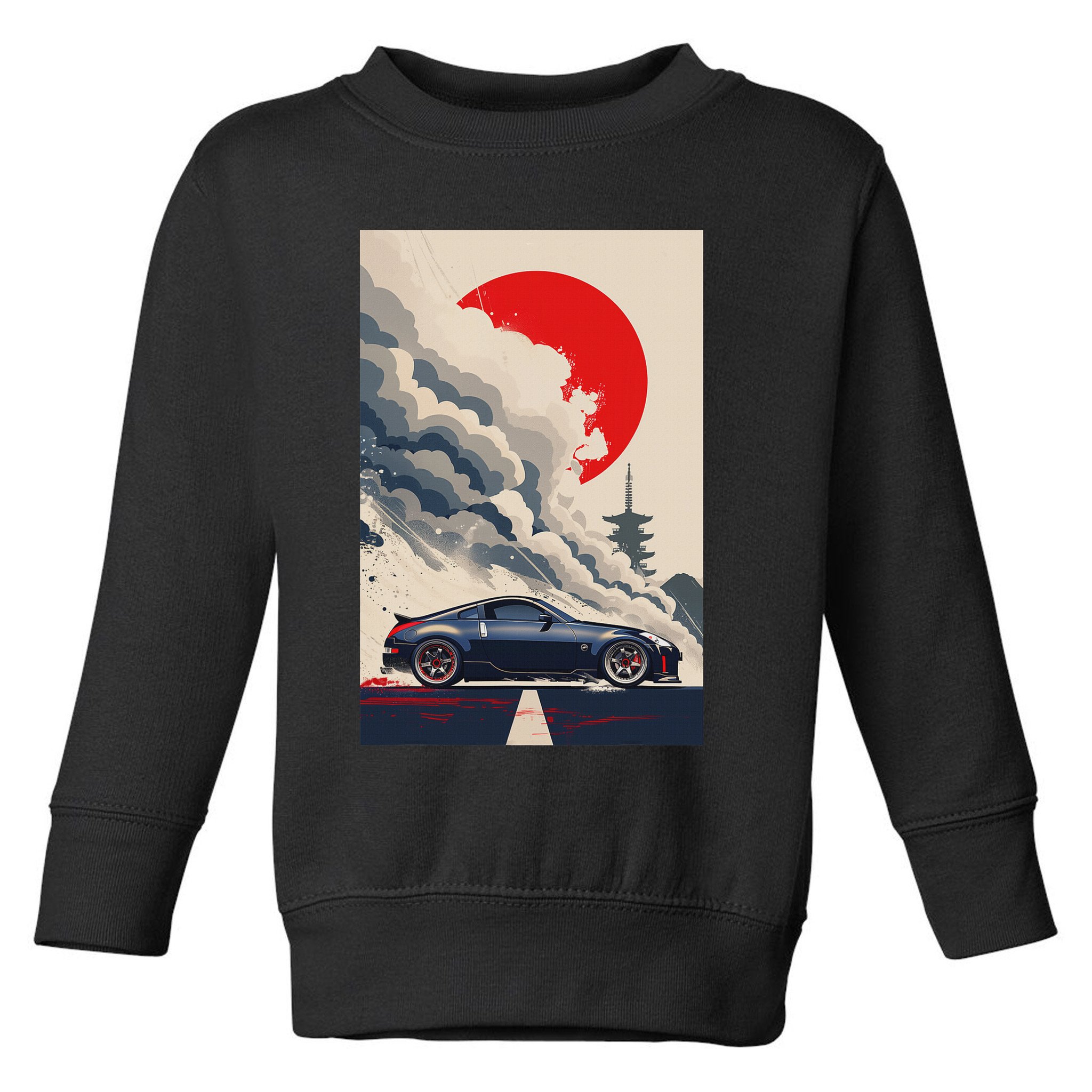 350 Jdm Race Car Scene Z33 Tuning Drift Import Toddler Sweatshirt