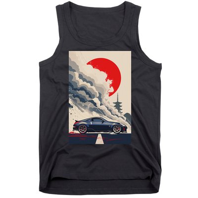 350 Jdm Race Car Scene Z33 Tuning Drift Import Tank Top