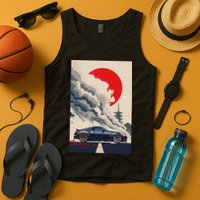 350 Jdm Race Car Scene Z33 Tuning Drift Import Tank Top