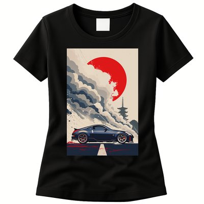 350 Jdm Race Car Scene Z33 Tuning Drift Import Womens T-Shirt