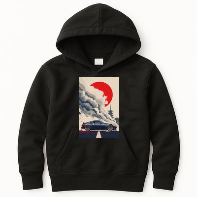 350 Jdm Race Car Scene Z33 Tuning Drift Import Kids Hoodie