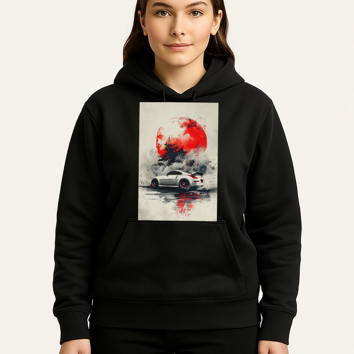 350 Jdm Race Car Scene Z33 Tuning Drift Import Hoodie