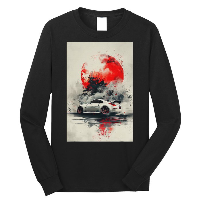 350 Jdm Race Car Scene Z33 Tuning Drift Import Long Sleeve Shirt