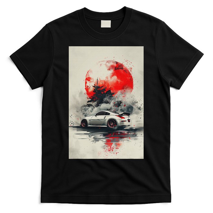 350 Jdm Race Car Scene Z33 Tuning Drift Import T-Shirt