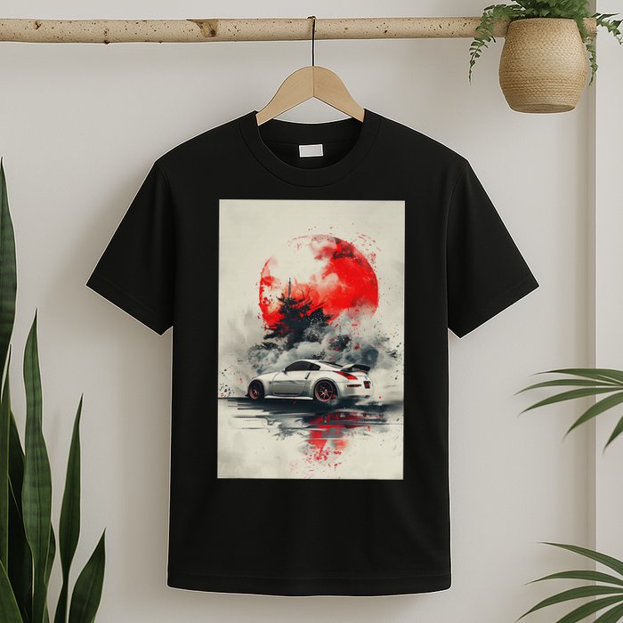350 Jdm Race Car Scene Z33 Tuning Drift Import T-Shirt
