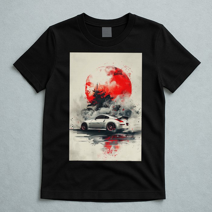 350 Jdm Race Car Scene Z33 Tuning Drift Import T-Shirt