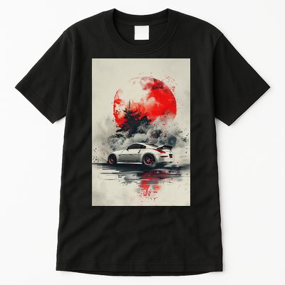 350 Jdm Race Car Scene Z33 Tuning Drift Import Tall T-Shirt
