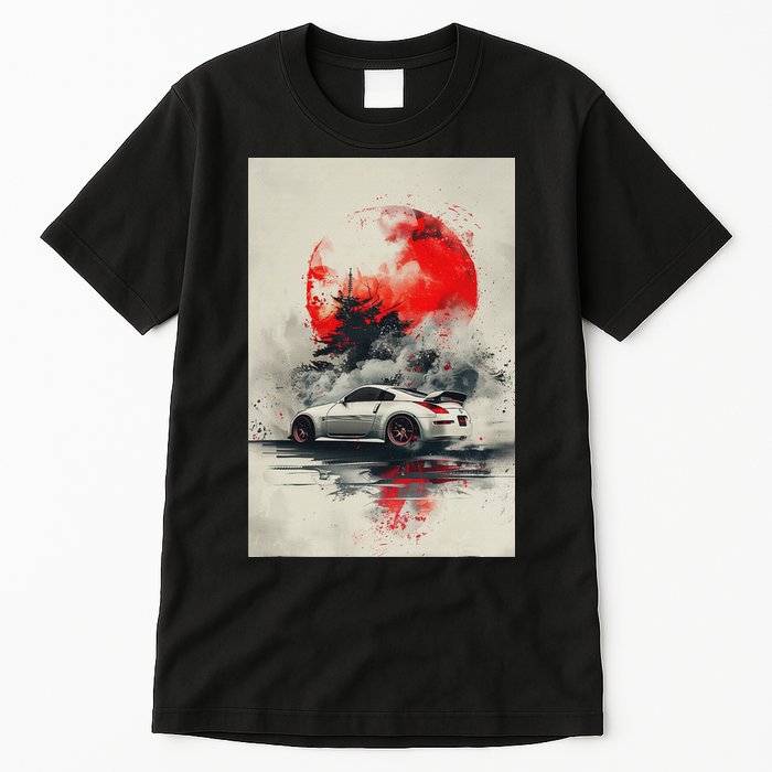 350 Jdm Race Car Scene Z33 Tuning Drift Import Tall T-Shirt