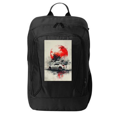 350 Jdm Race Car Scene Z33 Tuning Drift Import City Backpack