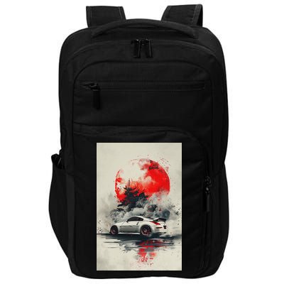 350 Jdm Race Car Scene Z33 Tuning Drift Import Impact Tech Backpack