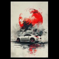 350 Jdm Race Car Scene Z33 Tuning Drift Import Backpack