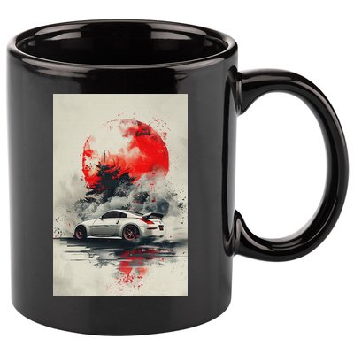 350 Jdm Race Car Scene Z33 Tuning Drift Import 11oz C Handle Ceramic Mug