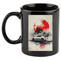 350 Jdm Race Car Scene Z33 Tuning Drift Import 11oz C Handle Ceramic Mug