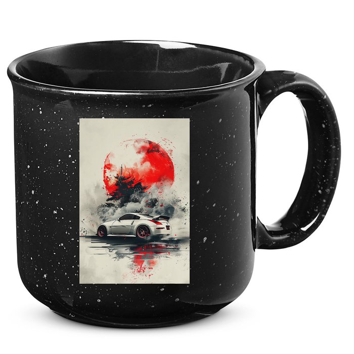 350 Jdm Race Car Scene Z33 Tuning Drift Import 15oz Campfire Ceramic Mug