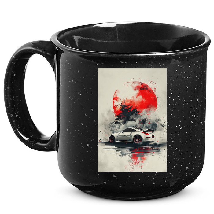 350 Jdm Race Car Scene Z33 Tuning Drift Import 15oz Campfire Ceramic Mug
