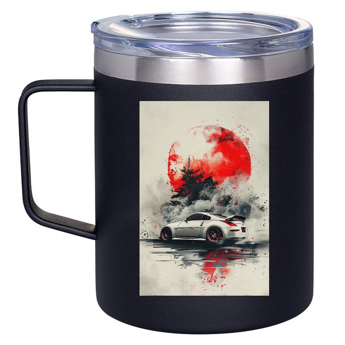 350 Jdm Race Car Scene Z33 Tuning Drift Import 12oz Stainless Steel Coffee Mug