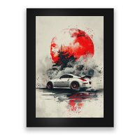 350 Jdm Race Car Scene Z33 Tuning Drift Import Poster