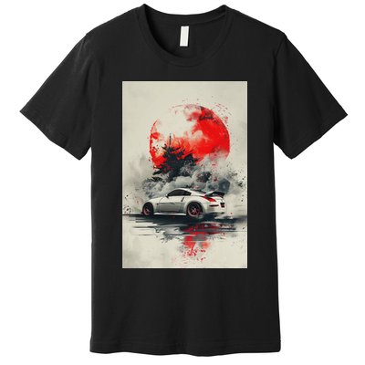 350 Jdm Race Car Scene Z33 Tuning Drift Import Premium T-Shirt