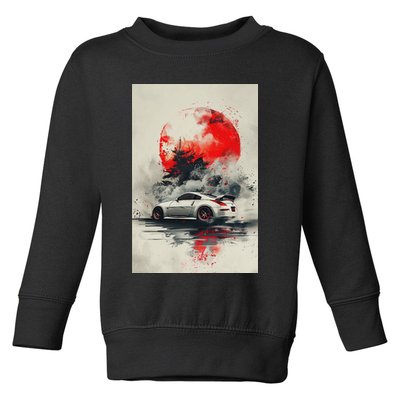 350 Jdm Race Car Scene Z33 Tuning Drift Import Toddler Sweatshirt