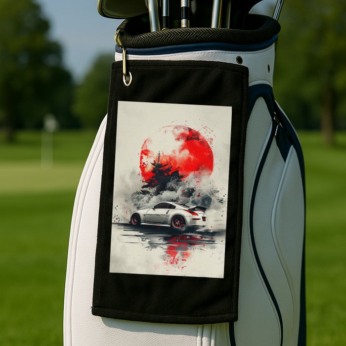 350 Jdm Race Car Scene Z33 Tuning Drift Import Golf Towel