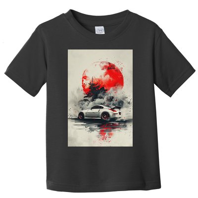 350 Jdm Race Car Scene Z33 Tuning Drift Import Toddler T-Shirt