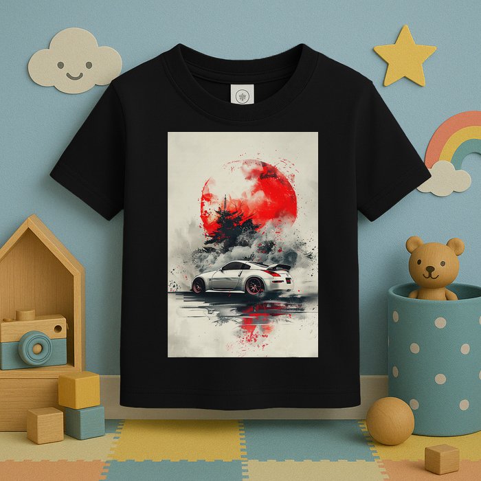 350 Jdm Race Car Scene Z33 Tuning Drift Import Toddler T-Shirt