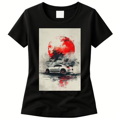350 Jdm Race Car Scene Z33 Tuning Drift Import Womens T-Shirt