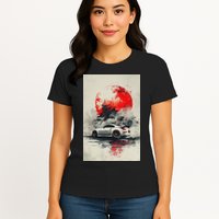 350 Jdm Race Car Scene Z33 Tuning Drift Import Womens T-Shirt