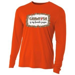 30o Leopard Crawfish Is My Favorite Season Crawfish Lover Meaningful Gift Cooling Performance Long Sleeve Crew