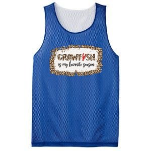 30o Leopard Crawfish Is My Favorite Season Crawfish Lover Meaningful Gift Mesh Reversible Basketball Jersey Tank