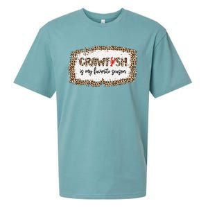 30o Leopard Crawfish Is My Favorite Season Crawfish Lover Meaningful Gift Sueded Cloud Jersey T-Shirt