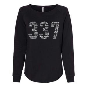 337 Lafayette Lake Charles Louisiana Acadiana Area Code Womens California Wash Sweatshirt