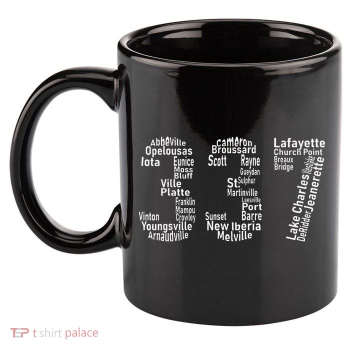 337 Lafayette Lake Charles Louisiana Acadiana Area Code 11oz C Handle Ceramic Mug