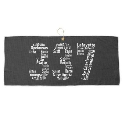 337 Lafayette Lake Charles Louisiana Acadiana Area Code Large Microfiber Waffle Golf Towel