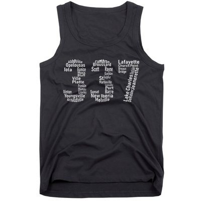 337 Lafayette Lake Charles Louisiana Acadiana Area Code Tank Top