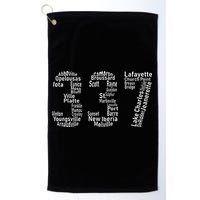 337 Lafayette Lake Charles Louisiana Acadiana Area Code Golf Towel
