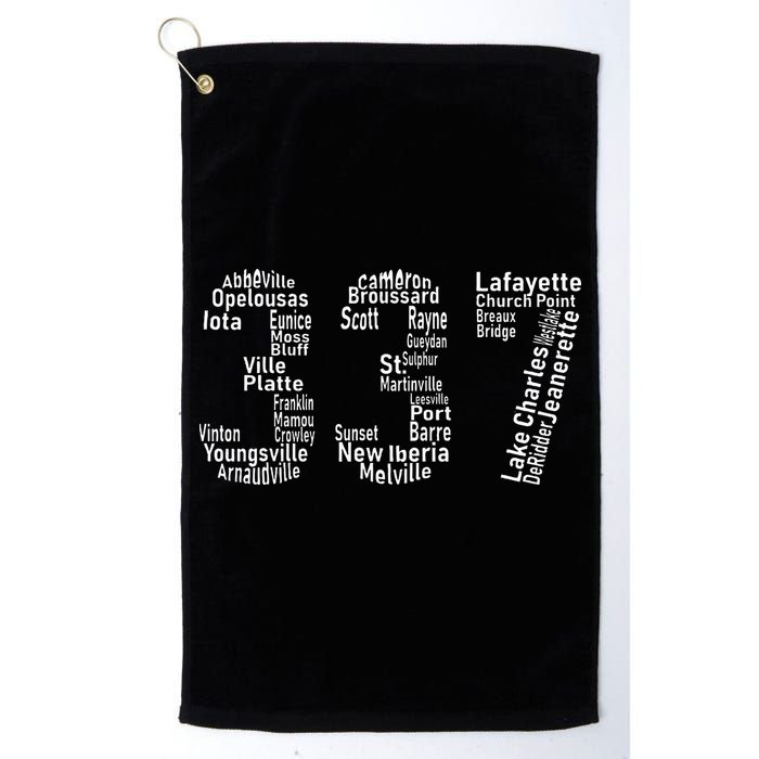 337 Lafayette Lake Charles Louisiana Acadiana Area Code Golf Towel