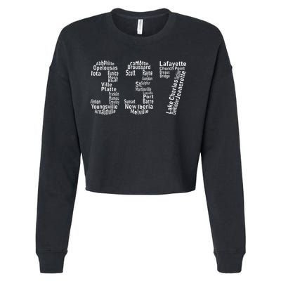 337 Lafayette Lake Charles Louisiana Acadiana Area Code Cropped Pullover Crew