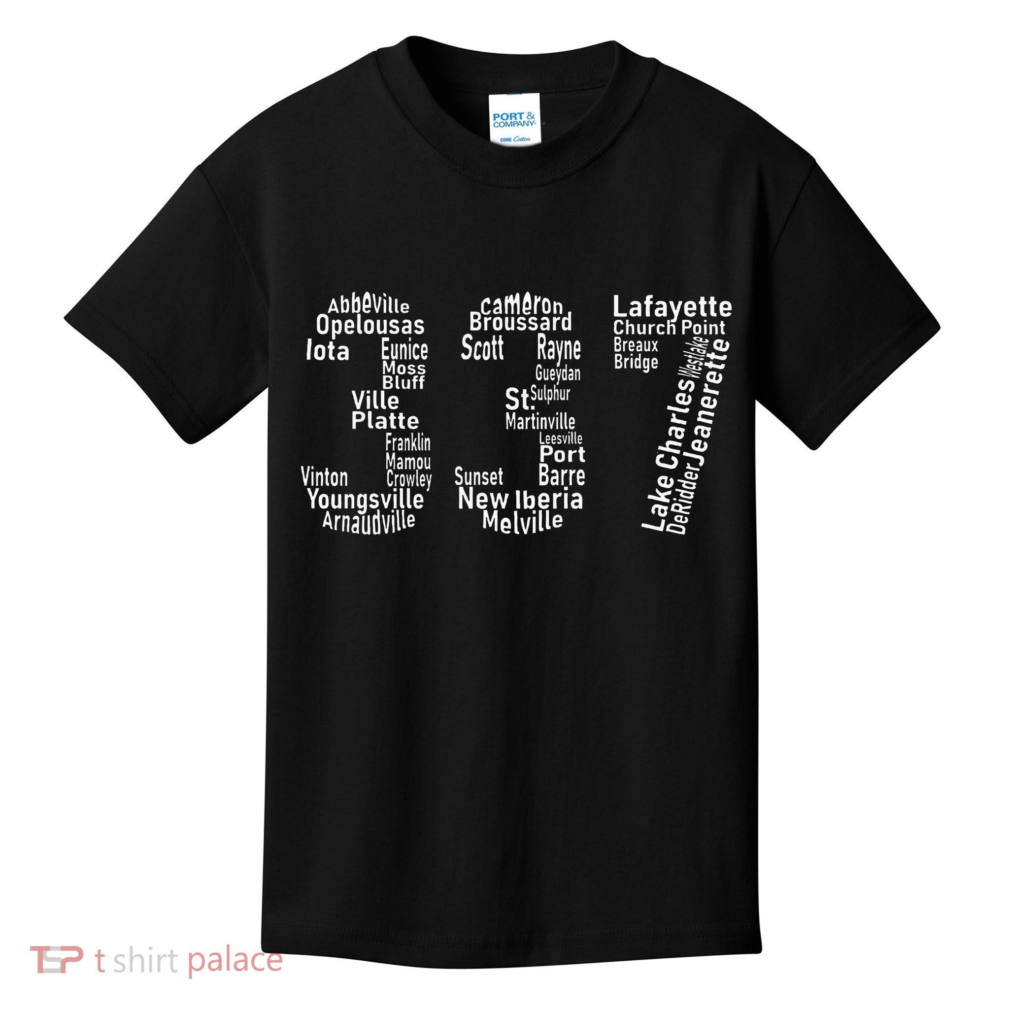 337 Lafayette Lake Charles Louisiana Acadiana Area Code Kids T-Shirt