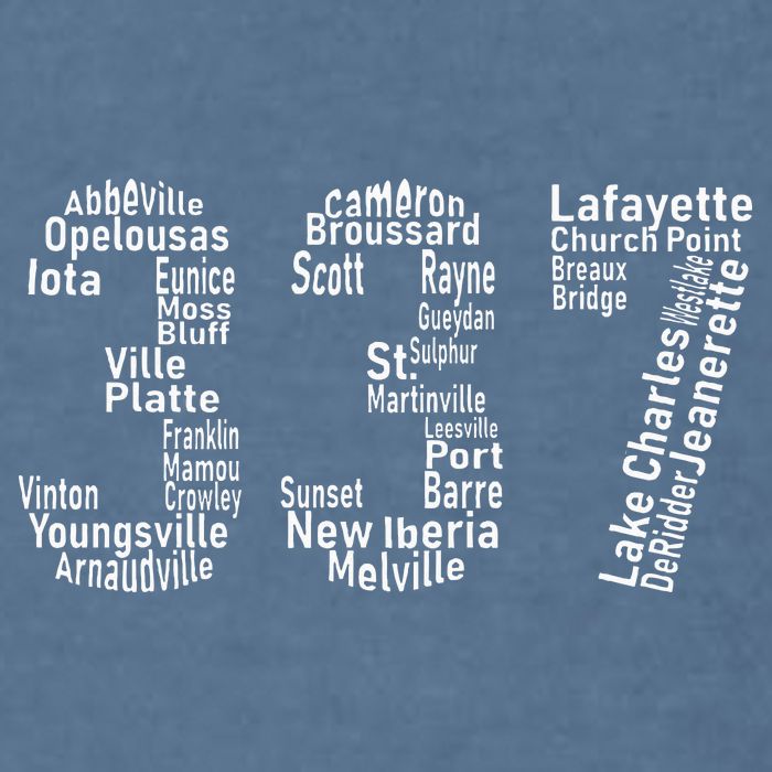 337 Lafayette Lake Charles Louisiana Acadiana Area Code Garment-Dyed Sweatshirt
