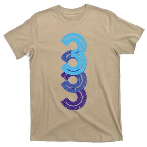 3 Lucky Number 3rd Year Birthday Age Sports Team T-Shirt