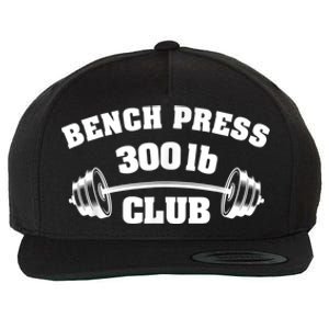 300 Lbs Pound Bench Press Club Gym Weightlifting Powerlift Wool Snapback Cap